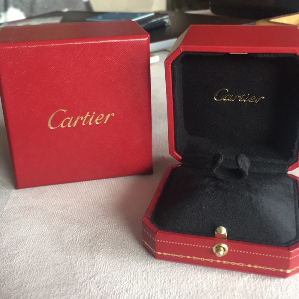 Cartier Ring Box with gift box - AUTHENTIC - empty